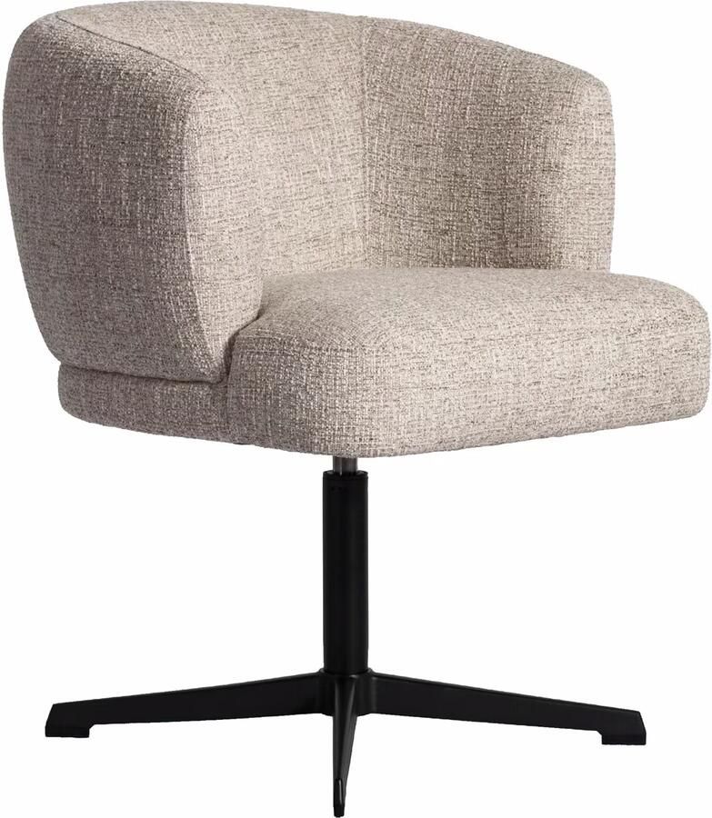 Richmond Interiors Richmond Draaibare Eetkamerstoel Dinan Tweed Cream
