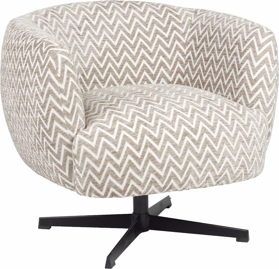 Richmond Interiors Richmond Draaifauteuil Estelle Chevron Sand