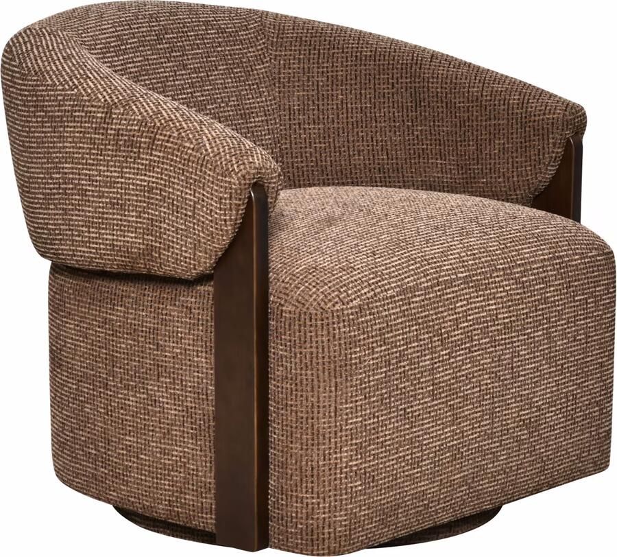 Richmond Interiors Richmond Draaifauteuil Marina Blockweave Bruin