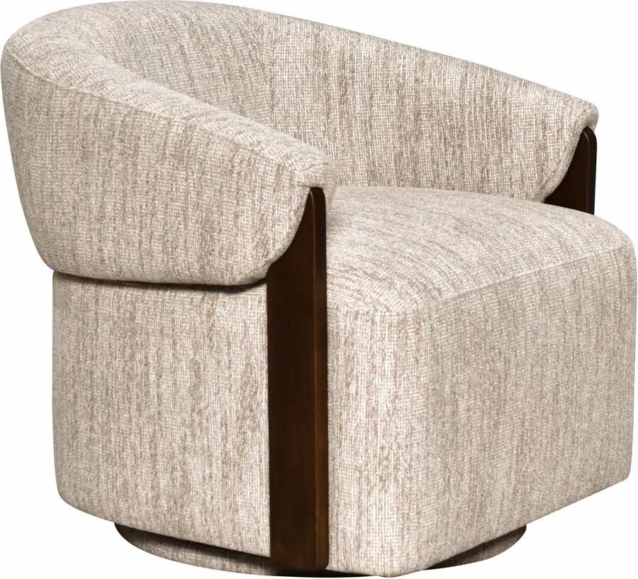 Richmond Interiors Richmond Draaifauteuil Marina Softweave en essenhout Naturel