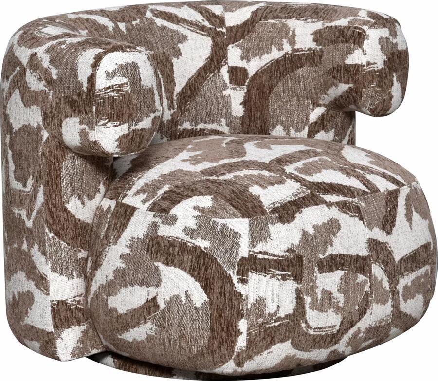 Richmond Interiors Richmond Draaifauteuil Talley Nature stof Bruin