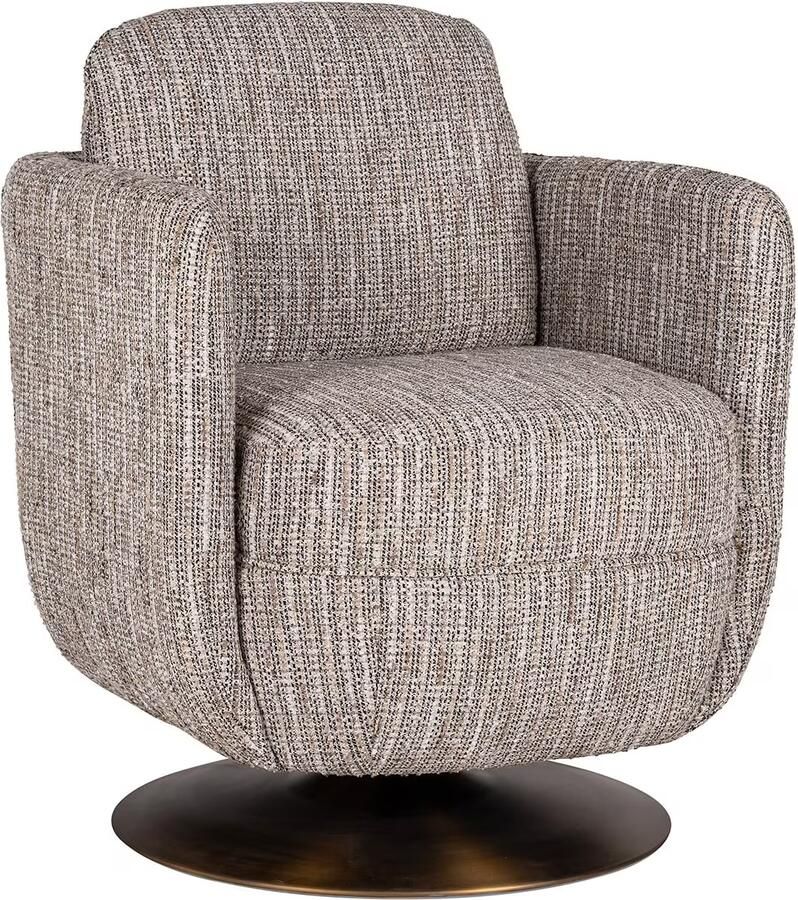 Richmond Interiors | Draaifauteuil Turner beige coco | Zitmeubels woonkamer | Draaifauteuil