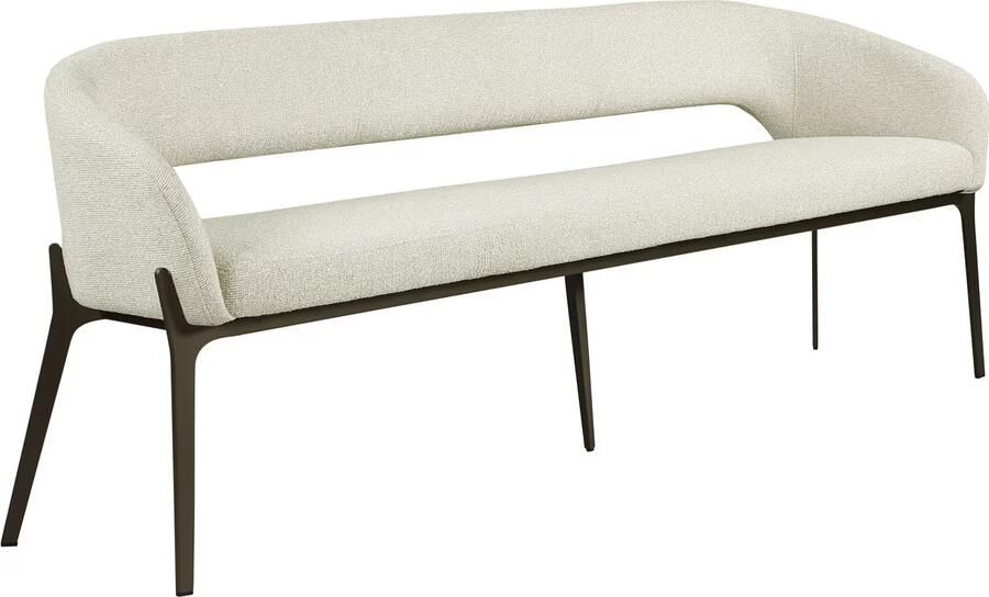 Richmond Interiors Richmond Eetkamerbank Kenzi 210cm Bouclé Naturel