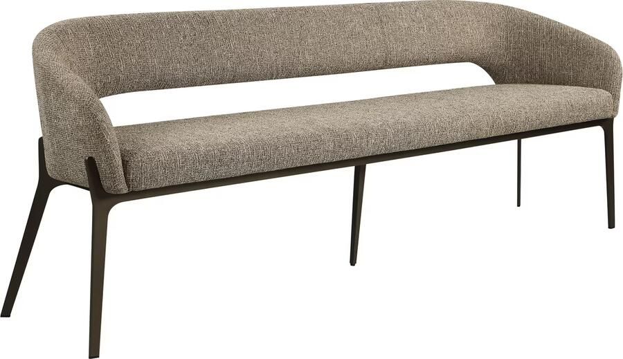 Richmond Interiors Richmond Eetkamerbank Kenzi 210cm Tweed Bruin