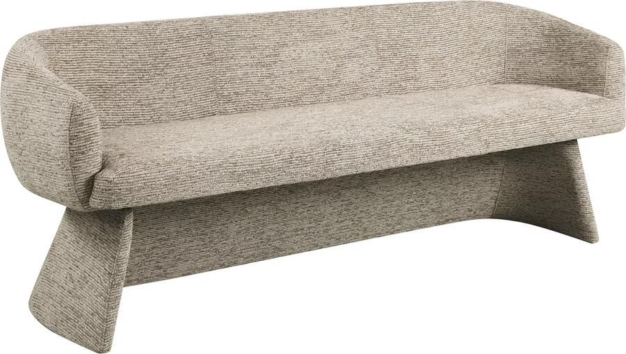 Richmond Interiors Richmond Eetkamerbank Quiriro 210cm Linear stof Mocca