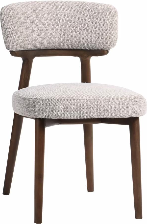 Richmond Interiors Richmond Eetkamerstoel Basker Fancy stof en hout Natural
