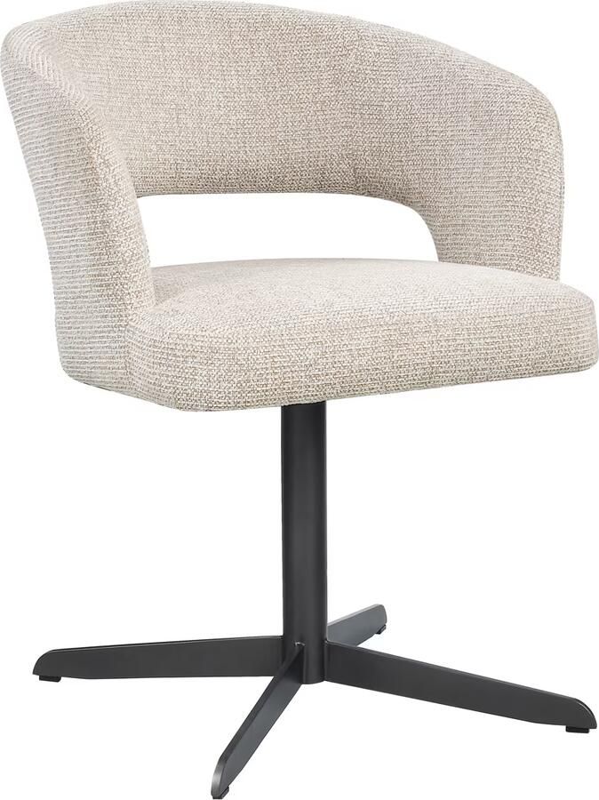 Richmond Interiors Richmond Eetkamerstoel Blanca Fancy stof Natural