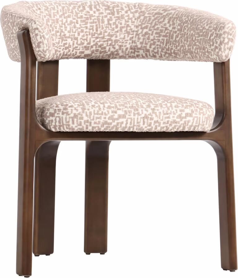Richmond Interiors Richmond Eetkamerstoel Contigo Geo stof en hout Natural