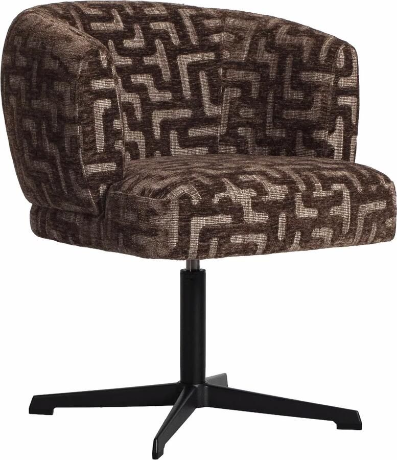 Richmond Interiors Richmond Eetkamerstoel Dinan Labyrinth Brown