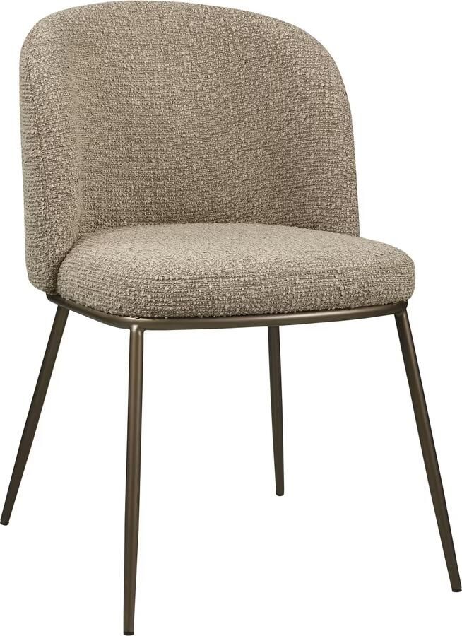 Richmond Interiors Richmond Eetkamerstoel Elvi Chunky stof Mocca