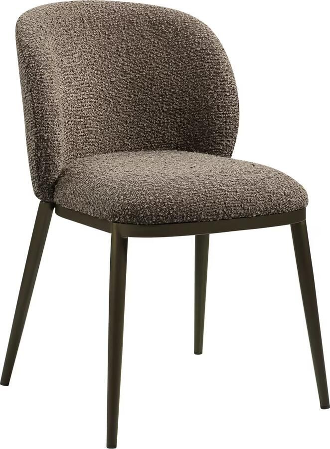 Richmond Interiors Richmond Eetkamerstoel Gandy Chunky stof Bruin