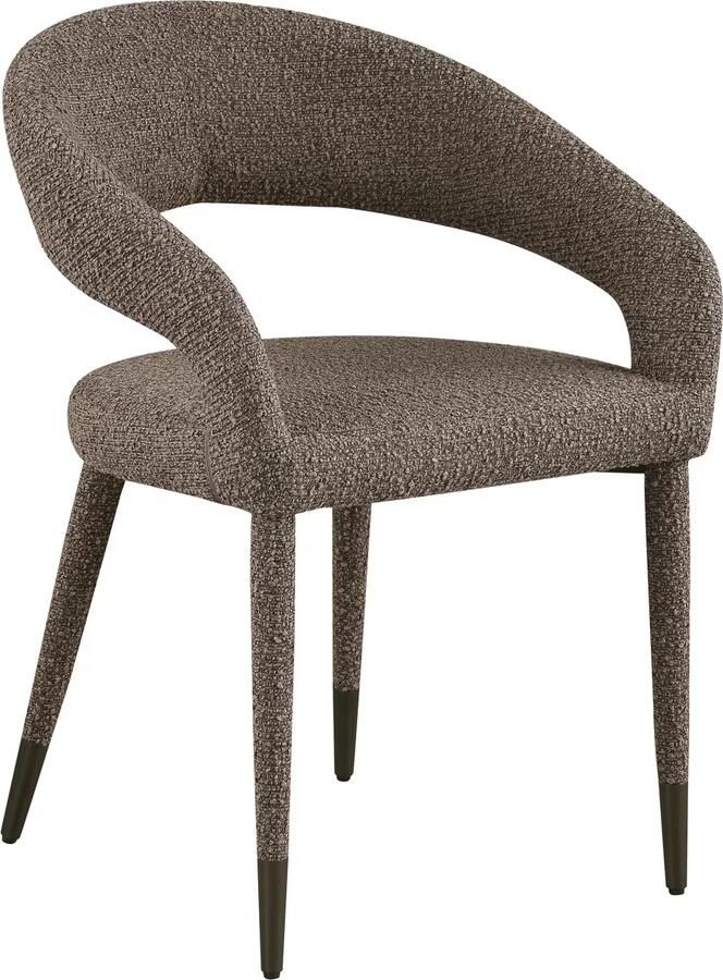 Richmond Interiors Richmond Eetkamerstoel Gia Chunky stof Bruin