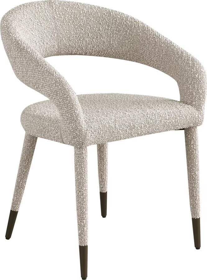 Richmond Interiors Richmond Eetkamerstoel Gia Chunky stof Naturel