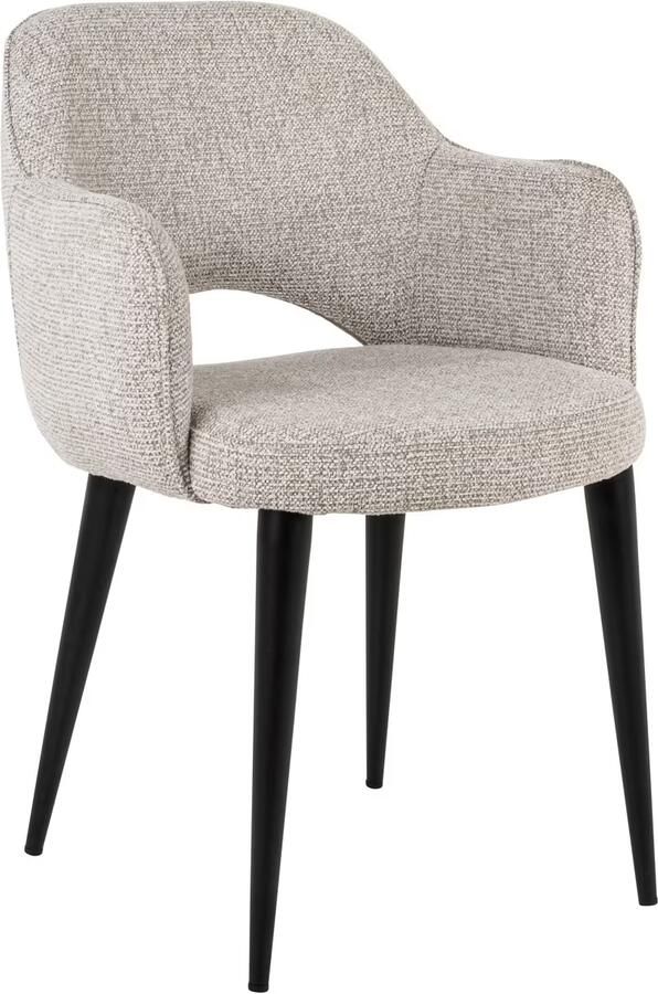 Richmond Interiors Richmond Eetkamerstoel Giovanni Geweven stof Naturel