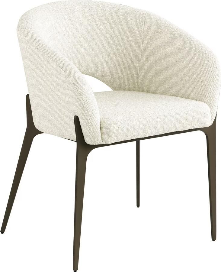 Richmond Interiors Richmond Eetkamerstoel Kenzi Bouclé Naturel