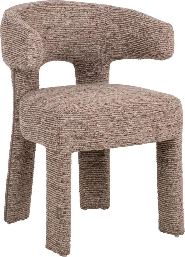 Richmond Interiors Richmond Eetkamerstoel Nerio Linear stof Mocca