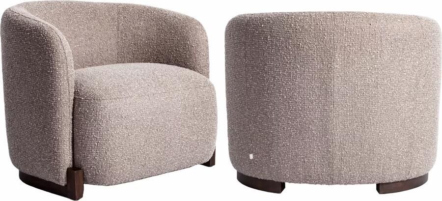 Richmond Interiors Richmond Fauteuil Hannah geweven stof Mocca