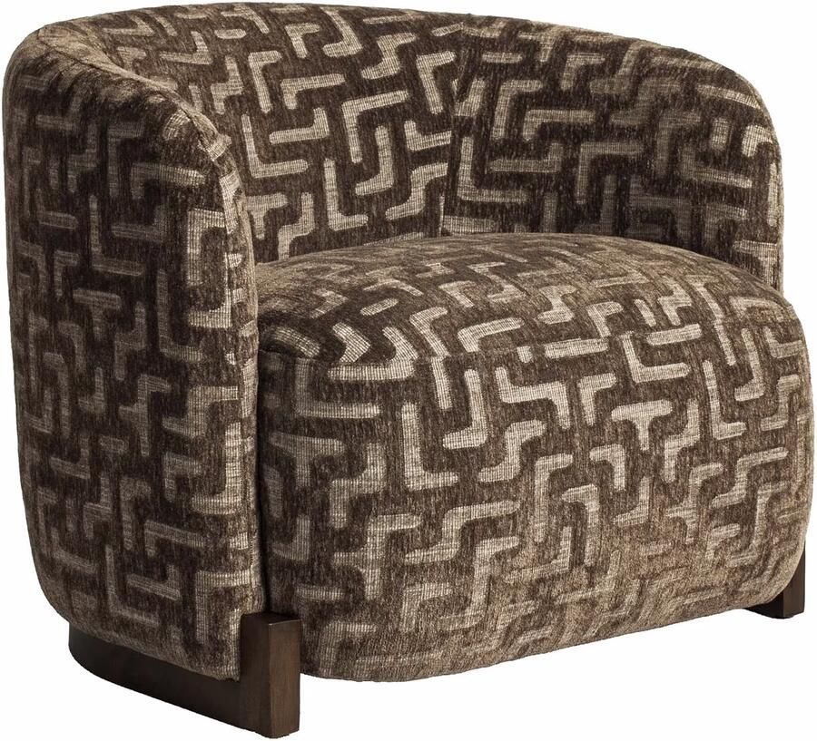Richmond Interiors Richmond Fauteuil Hannah Labyrinth Brown
