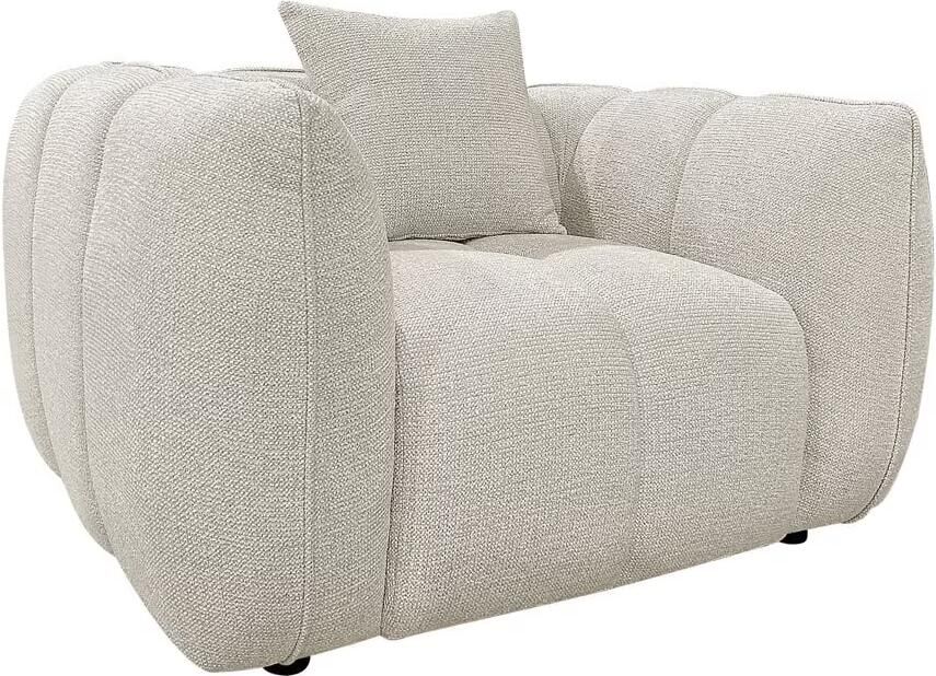 Richmond Interiors Richmond Fauteuil Jezebel Geweven stof Crème