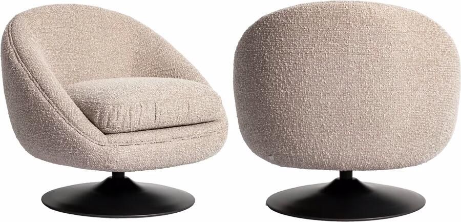 Richmond Interiors Richmond Fauteuil Nodo Natural Chunky Naturel Beige