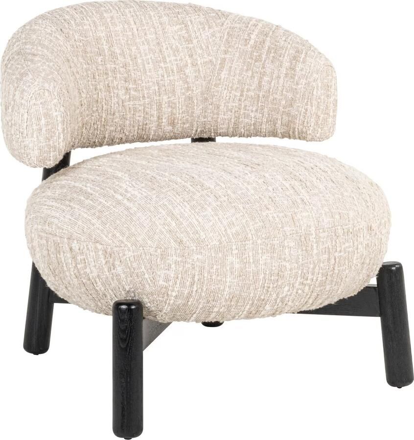 Richmond Interiors | Lounge stoel Ornella beige angora | Zitmeubels woonkamer | Fauteuil