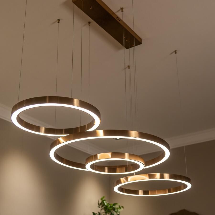 Richmond Interiors Richmond Hanglamp Lilou 4-lamps Brushed Gold