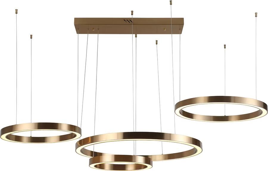 Richmond Interiors Richmond Hanglamp Lilou 4-lamps Brushed Gold