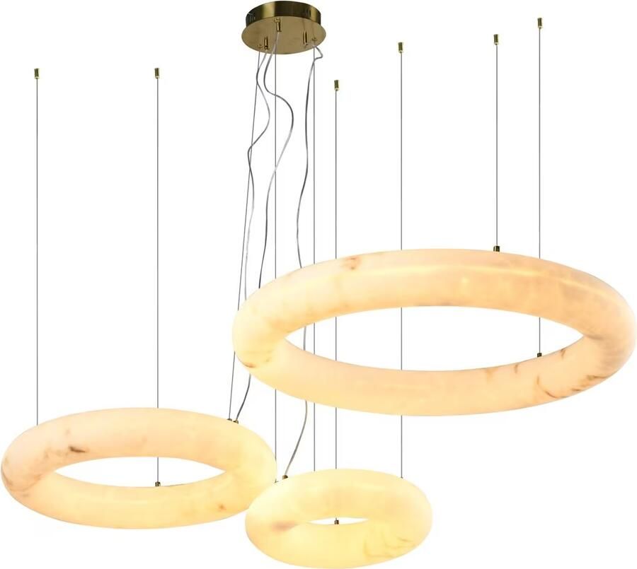 Richmond Interiors Richmond Hanglamp Thalora Resin 3-lamps Wit