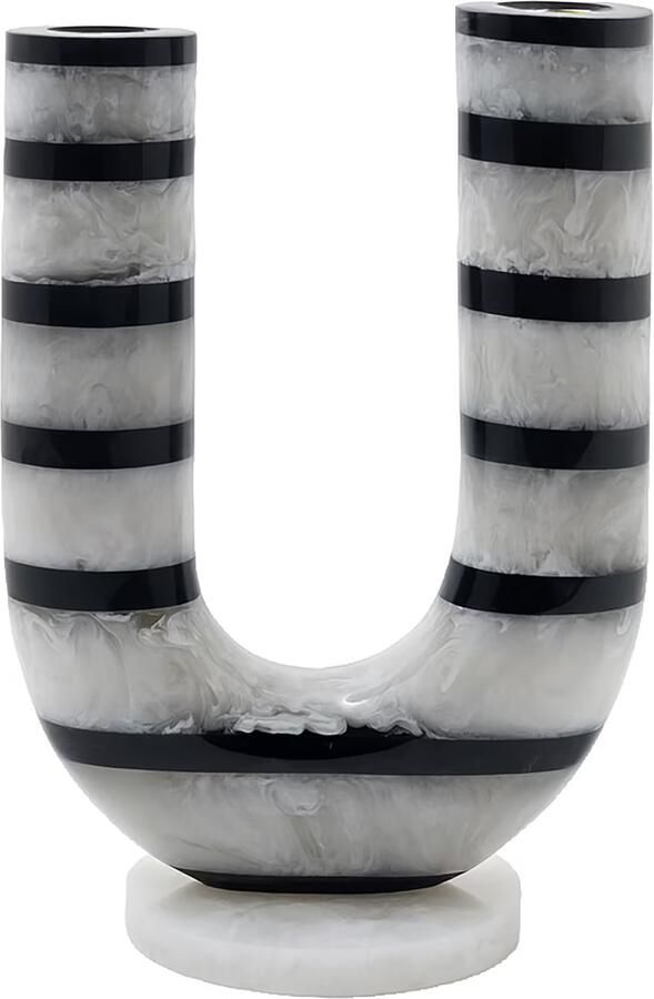 Richmond Interiors Richmond Kandelaar River Resin 20cm Grijs