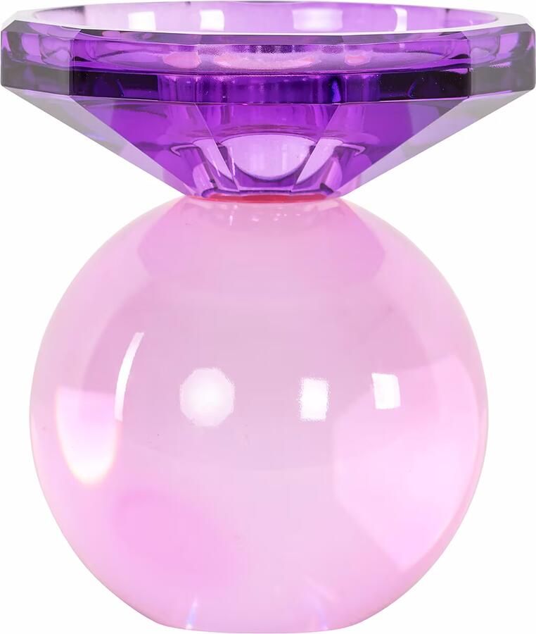 Richmond Interiors Richmond Kandelaar Una Glas 9cm Roze