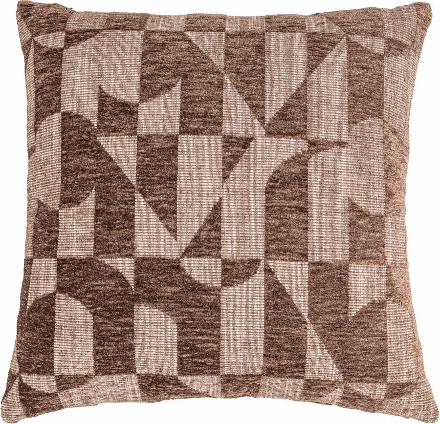 Richmond Interiors Richmond Kussen Aria Geomatric 50 x 50cm Brown