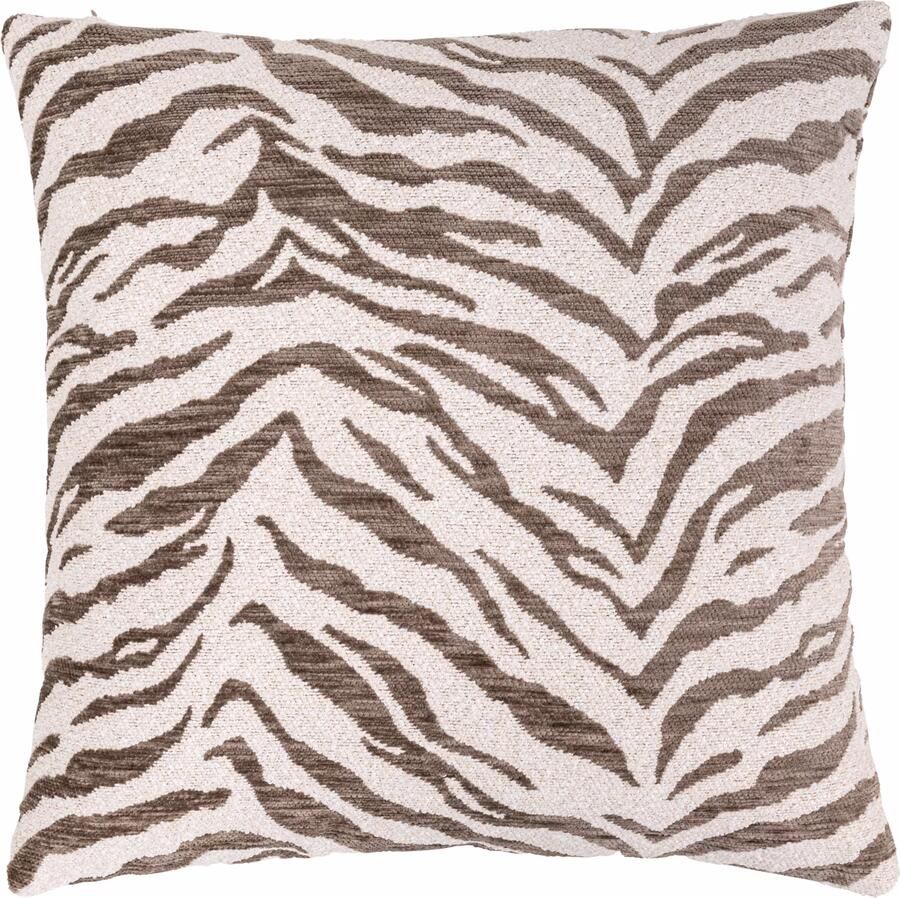 Richmond Interiors Richmond Kussen Tara Tiger 50 x 50cm Taupe