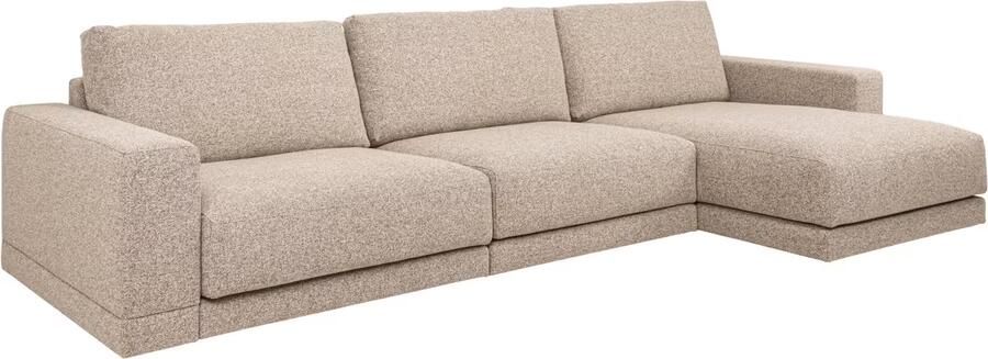 Richmond Interiors Richmond Loungebank Trentino Links Rechts Geweven stof Bruin