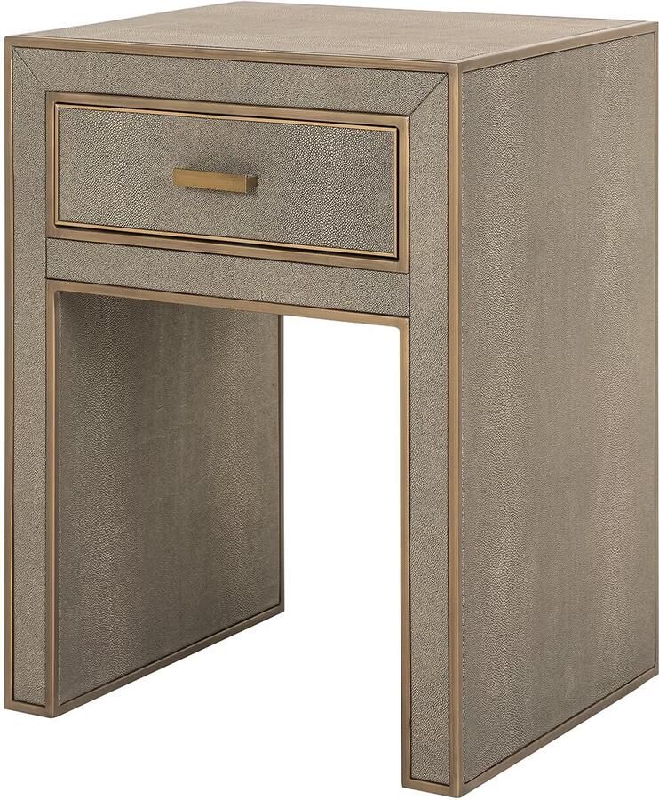 Richmond Interiors | Nachtkastje Bloomville 1-lade incl. glas | Slaapkamerkasten | Nachtkastje