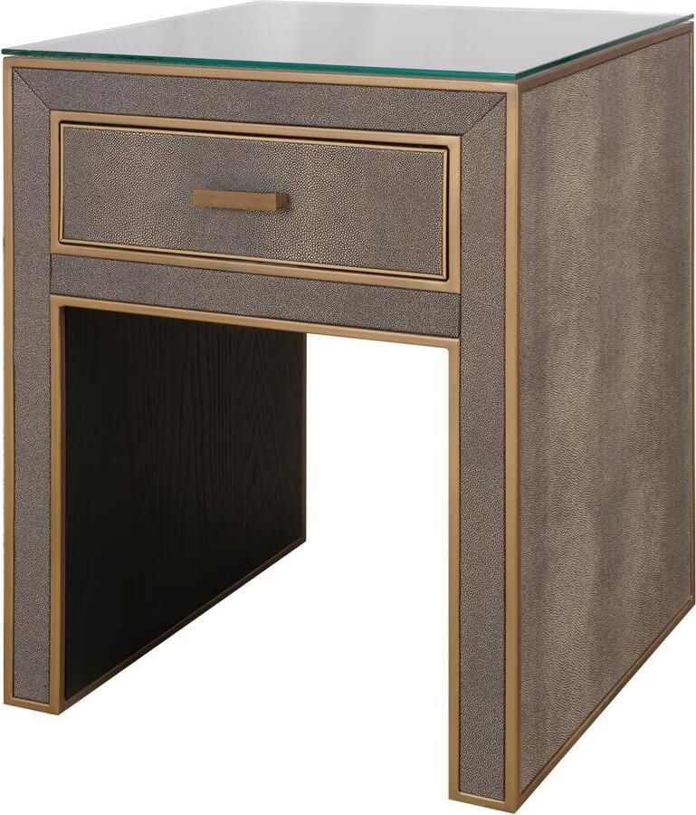 Richmond Interiors | Nachtkastje Bloomville 1-lade incl. glas | Slaapkamerkasten | Nachtkastje