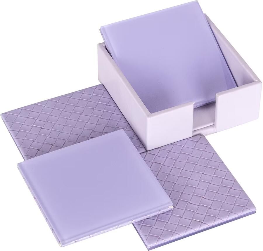 Richmond Interiors Richmond Onderzetter Jadie Set van 4 stuks Paars