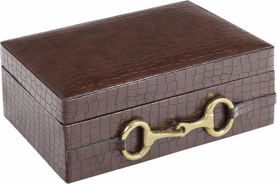 Richmond Interiors Richmond Opbergdoos Rex 25cm Dark Brown