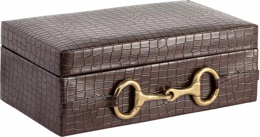 Richmond Interiors Richmond Opbergdoos Rex 25cm Dark Brown