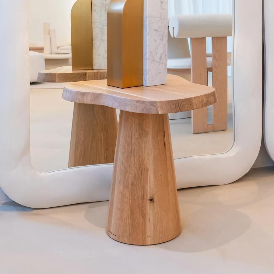 Richmond Interiors Richmond Organische Bijzettafel Riva Eikenhout 50cm Bruin