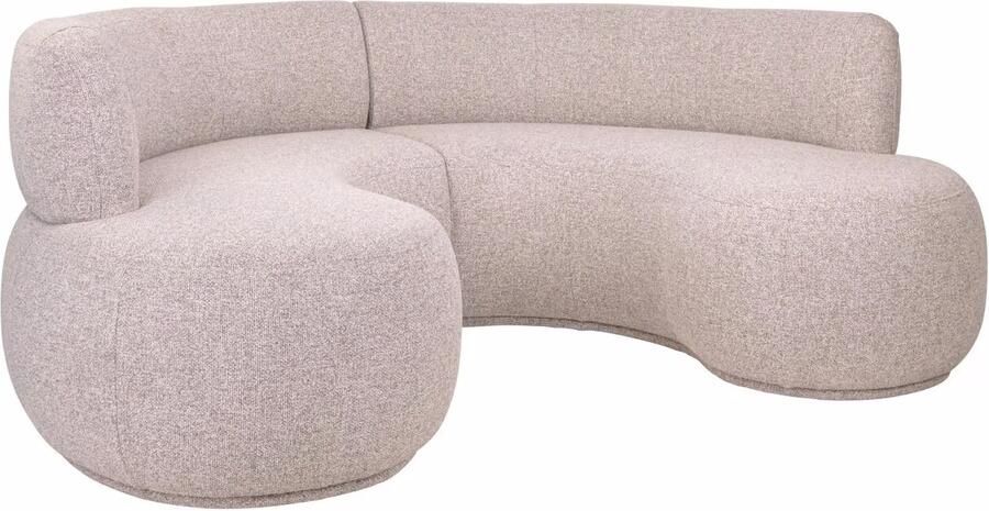 Richmond Interiors Richmond Organische Eetkamerbank Sorrobon 260cm Cayenne stof Bruin