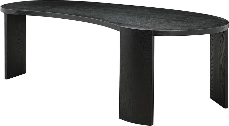 Richmond Interiors Richmond Organische Eettafel Navarino Eiken 230 x 112cm Zwart