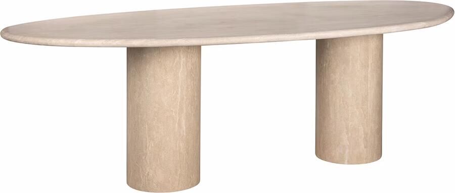 Richmond Interiors | Eettafel Renaissance organisch Italian Travertine | Eettafels | Eettafel