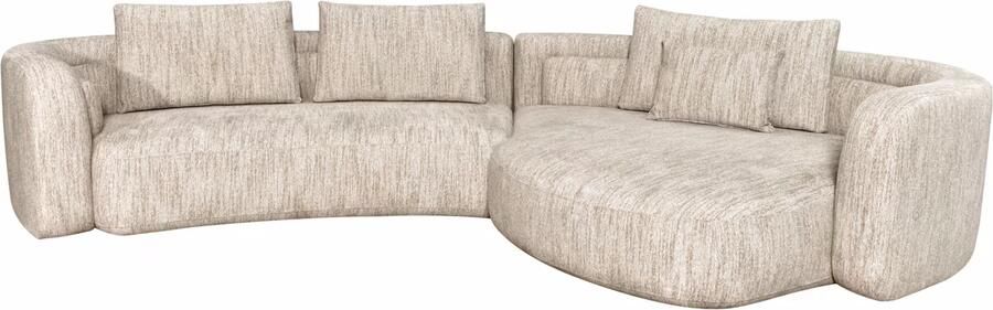 Richmond Interiors Richmond Organische Loungebank Angusto Lounge Rechts 389cm Softweave Naturel