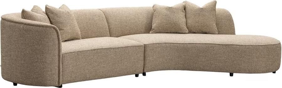 Richmond Interiors Richmond Organische Loungebank Romero Rechts 307cm Tweed Zand