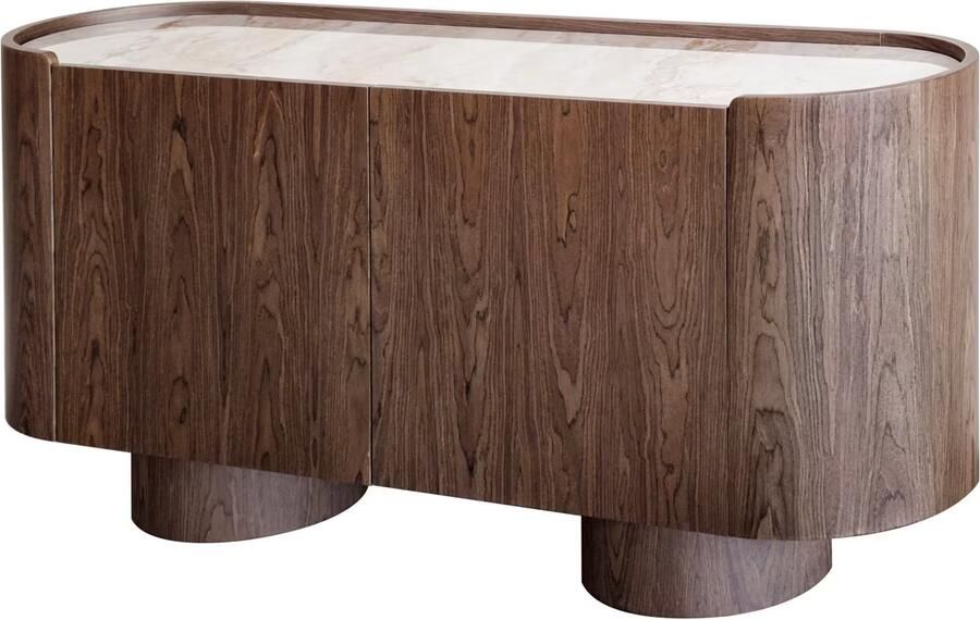 Richmond Interiors Richmond Ovaal Dressoir Callahan Keramiek 160cm Bruin