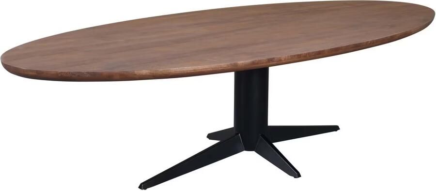 Richmond Interiors Richmond Ovale Eettafel Stafford Mangohout 280 x 120cm Bruin