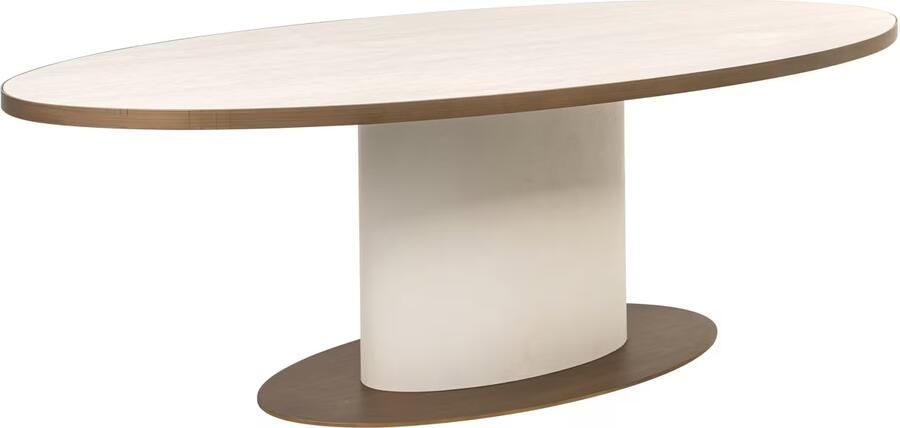 Richmond Interiors Richmond Ovale Eettafel Tivoli Keramiek 230 x 100cm Wit Ovaal