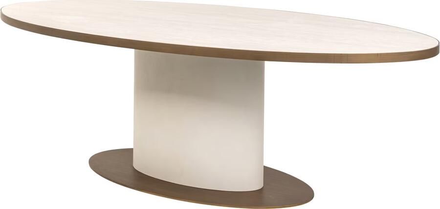 Richmond Interiors Richmond Ovale Eettafel Tivoli Keramiek 230 x 100cm Wit Ovaal