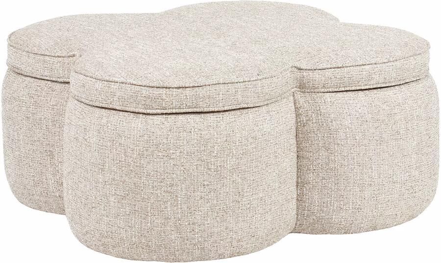 Richmond Interiors Richmond Poef Corbeau tweed Sand 92cm
