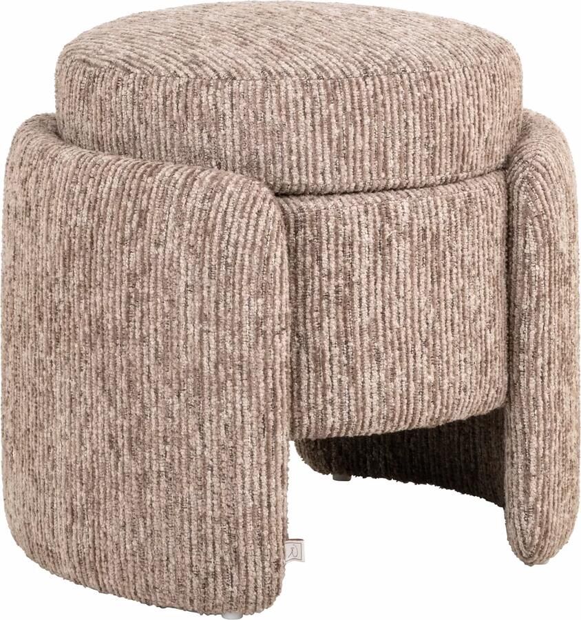 Richmond Interiors Richmond Poef Cupid Mocca Linear 51cm